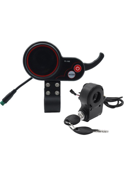 TF-100 Ekran Pano 5pin + Kontak Kilit Anahtarı Scooter Kilometre Kugoo M4 Elektrikli Scooter Parçaları (Yurt Dışından)