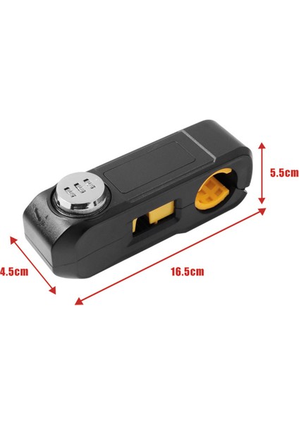 E-Scooter Kavrama Kilidi Güvenlik Güvenlik Kilitleri Gidon Ahize Fren Kolu Disk Kilitleme Xiaomi M365 Pro Siyah (Yurt Dışından) fırsatları