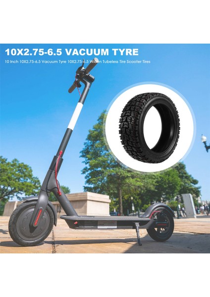 10 Inç 10X2.75-6.5 Vakum Lastiği 10X2.75-6.5 Speedway 5 Dualtron 3 Scooter Lastikleri Için Tubeless Lastik Genişletmek (Yurt Dışından)