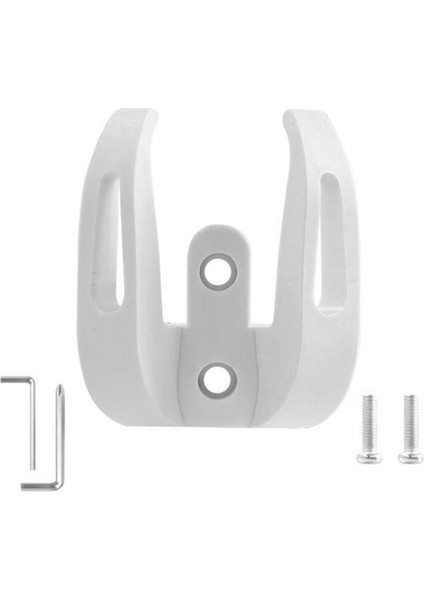 Evrensel Ön Kanca Askı Elektrikli Scooter Xiaomi 1 S/pro2 Kask Çift Pençe Çanta Kavrama Scooter Kolu Kanca Beyaz (Yurt Dışından)