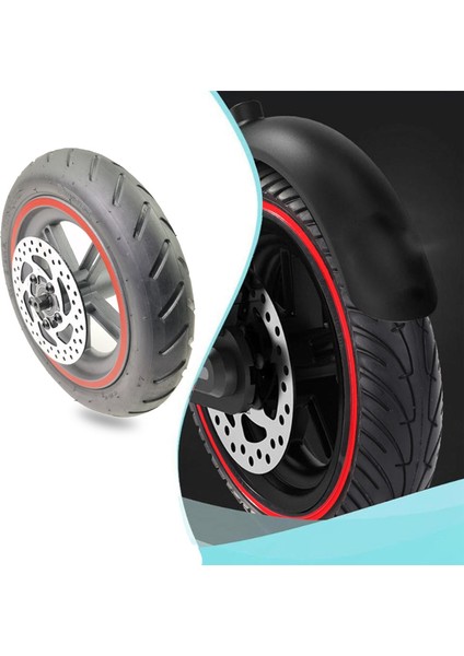 Elektrikli Scooter 8.5 Inç Şişirilebilir Arka Tekerlek Lastiği Alüminyum Alaşımlı Jant Göbeği 110MM Fren Disk Seti Xiaomi M365/1 S (Yurt Dışından)