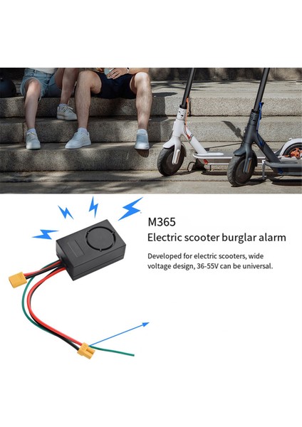 1150DB Yüksek Sesle Kablosuz Anti-Hırsızlık Titreşim Elektrikli Scooter Güvenlik Alarmı Uzaktan M365 Scooter Aksesuarları (Yurt Dışından)