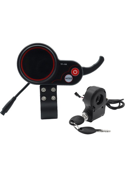 TF-100 Ekran Pano 6pin + Kontak Kilit Anahtarı Scooter Kilometre Kugoo M4 Elektrikli Scooter Parçaları (Yurt Dışından)