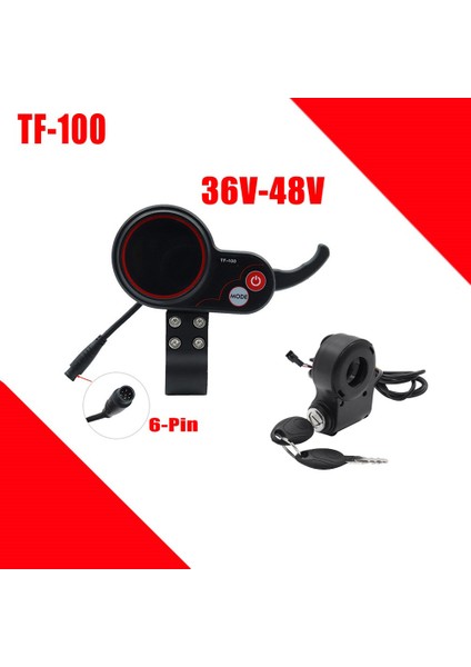 TF-100 Ekran Pano 6pin + Kontak Kilit Anahtarı Scooter Kilometre Kugoo M4 Elektrikli Scooter Parçaları (Yurt Dışından)
