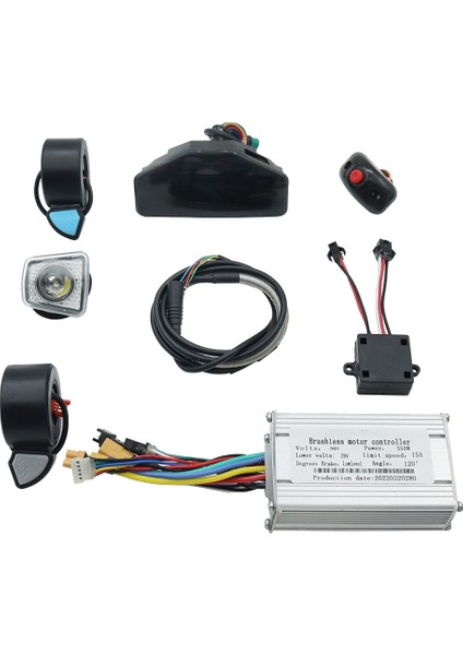 Elektrikli Scooter Kontrol Cihazı 36V 350W Fırçasız Motor Gösterge Işığı Kiti Kugoo Kirin S8 Pro Scooter Için (Yurt Dışından)