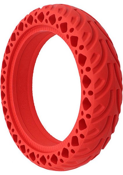 8.5 Inç Petek Lastik Xiaomi M365 PRO1S Pro2 Mı3 Elektrikli Scooter 8.5x2 Boyutu Amortisör Sönümleme Lastik Kırmızı (Yurt Dışından)