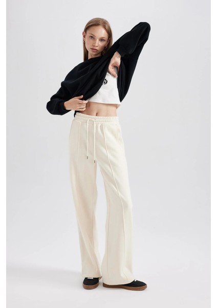 A0954AX/ER233 Defacto Kadın Eşofman Alt Ecru