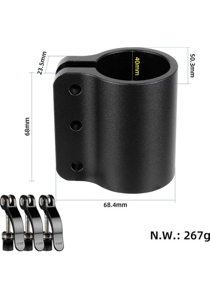 Elektrikli Scooter Takviyeli Kilitleme Kelepçe Klip Kilit Kutup Kaabo Mantis 10 Kırmızı Için Genişletilmiş Kilit Kelepçesi (Yurt Dışından) indirimleri