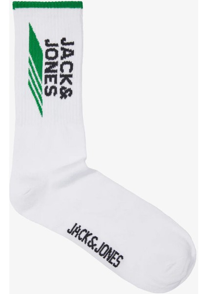 Jack & Jones Jacluca Logo Tennıs Sock Yeşil Erkek Çorap 12234472-JOLLY