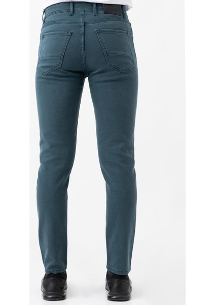 Busto Arsizio J2407 Regular Fit Pamuklu Likralı 5 Cep Jean Pantolon Petrol