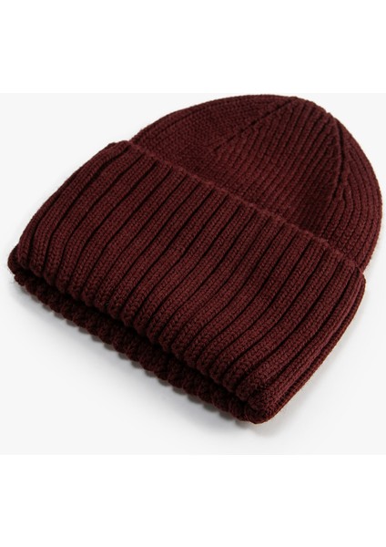 Lastikli Örgü Bere Kenarları Geniş Katlı fiyatları