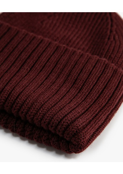 Lastikli Örgü Bere Kenarları Geniş Katlı modelleri