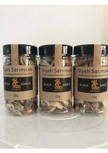 Siyah Sarımsak Soyulmamış Diş 3 x 150 Gram