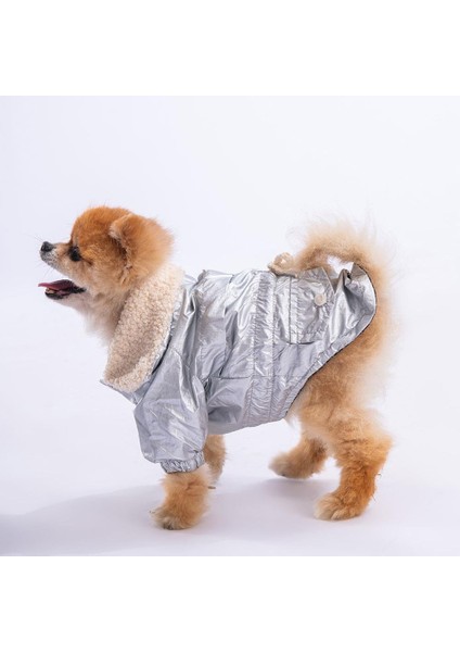 Silver Brillante Su Itici Küçük Irk Köpek Yağmurluğu
