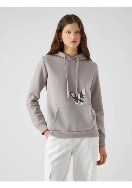 Kadın Sweatshirt Gri 4WAL10022IK modelleri