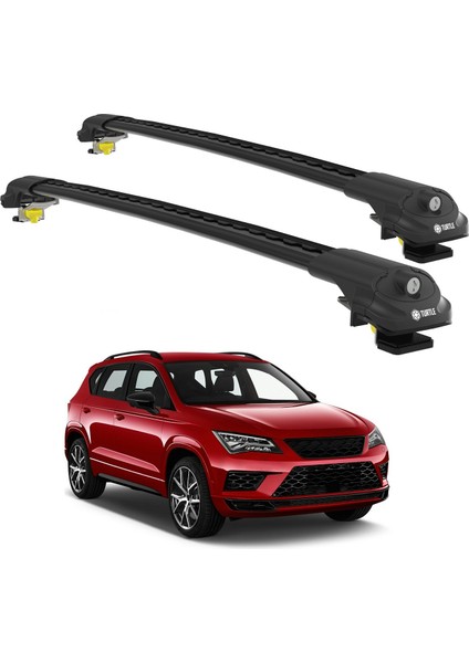 Seat Ateca 2016-2023 Turtle Air1 Ara Atkı Siyah