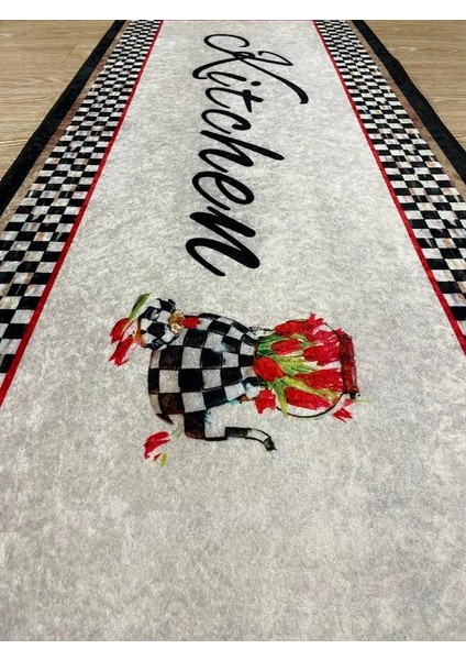 Kitchen Mackenzie Dama Desenli Mutfak Halısı fırsatları