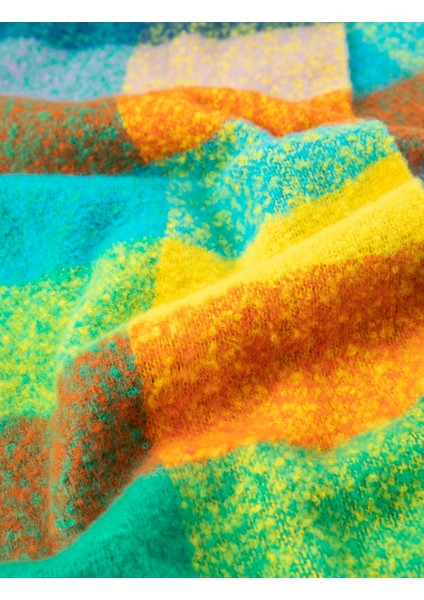 Şal Püsküllü Yumuşak Dokulu Çok Renkli modelleri