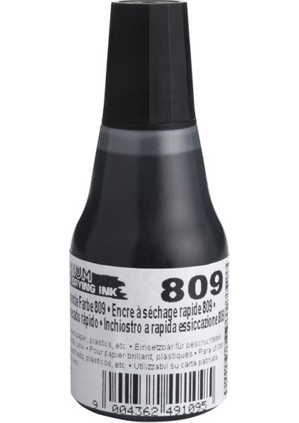 809 25 ml Premıum Çabuk Kuruyan Mürekkep Siyah