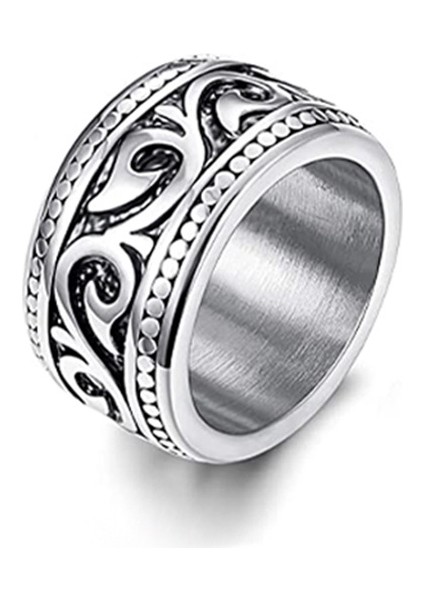 Moda Çift Yüzük Gümüş-Totem Tarzı-Ince Parlatma (Yurt Dışından)