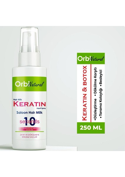 10 Saniye’de Etkili Botox Keratin Saç Bakım Sütü 250 ml