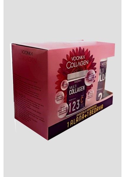 Multi Collagen Powder 300 gr x2 Avantajlı Kampanya 1 Alana 1 Bedava!!