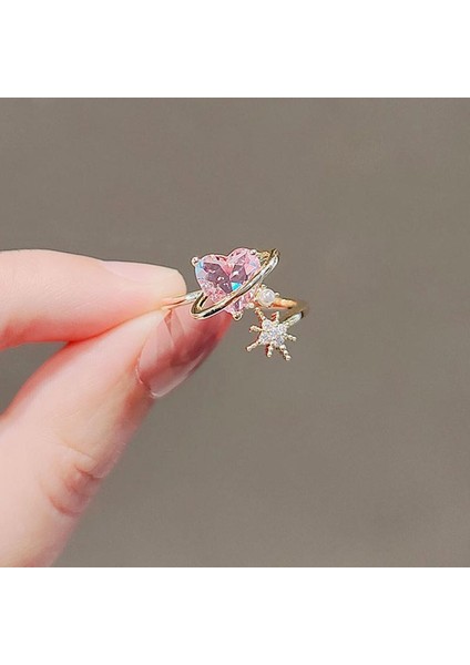 Moda Çift Yüzüğü 14 Ayar Altın Aşk Yüzüğü (Yurt Dışından)