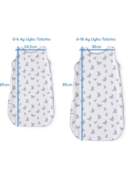 Bebe Lapin 1.85 Tog Kışlık Müslin Bebek Uyku Tulumu 6-18 Ay indirimleri