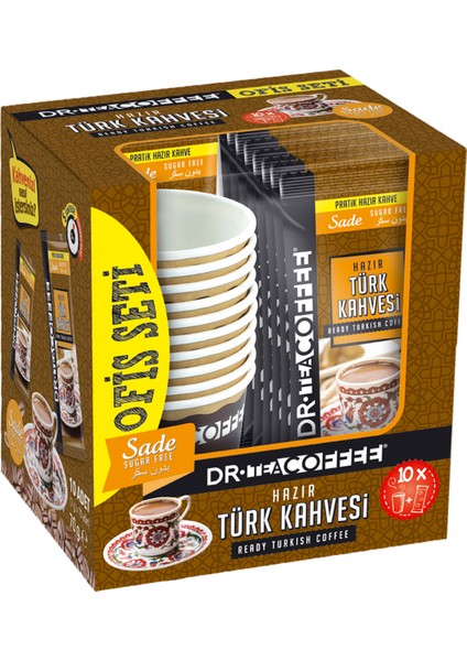 Hazır Türk Kahvesi Sade Ofis Seti 7 gr 10’lu x 24 Kutu