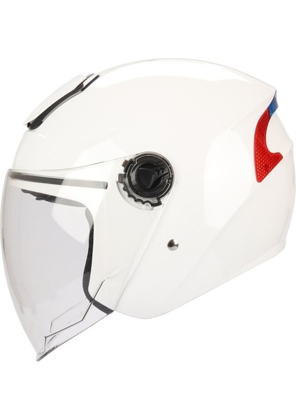 618 Güneş Vizörlü Açık Kask (Beyaz)