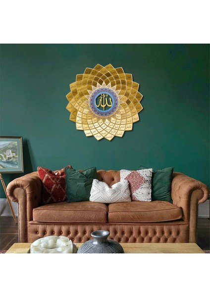 Wall Art Istanbul 3D Esma'ül Hüsna Islami Ev Dekorasyonu - Metal Duvar Tablosu - Dini - İslami - Tablolar - WAM173 indirimleri