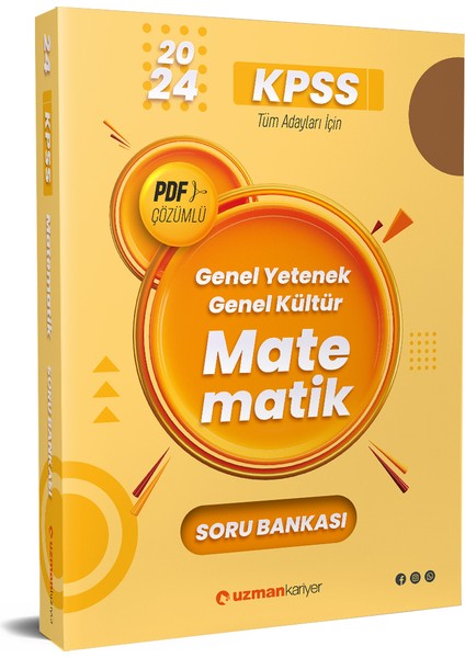 2024 KPSS Matematik Soru Bankası - Pdf Çözümlü