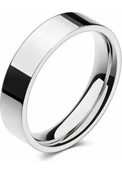 Moda Çift Yüzük Gümüş (6mm) (Yurt Dışından)