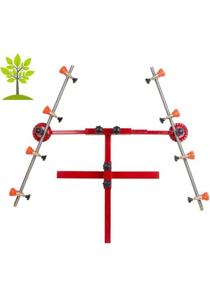 4+4 Başlıklı Düz Tip Krom İlaçlama Makina Aparatı