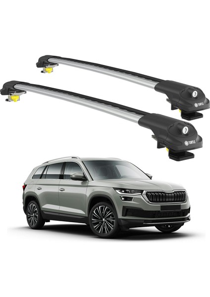 Skoda Kodiaq (Ns7) 2017-2023 Turtle Air1 Ara Atkı Gri