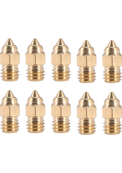 10 Adet Cr-6 Se 0.4 mm Meme Hotend Nozulları Crealıty Cr-10 V2 Cr-6 Se Ender-3 Ender-5 Serisi 3D Yazıcı Parçaları (Yurt Dışından)