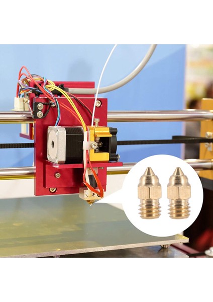 10 Adet Cr-6 Se 0.4 mm Meme Hotend Nozulları Crealıty Cr-10 V2 Cr-6 Se Ender-3 Ender-5 Serisi 3D Yazıcı Parçaları (Yurt Dışından)