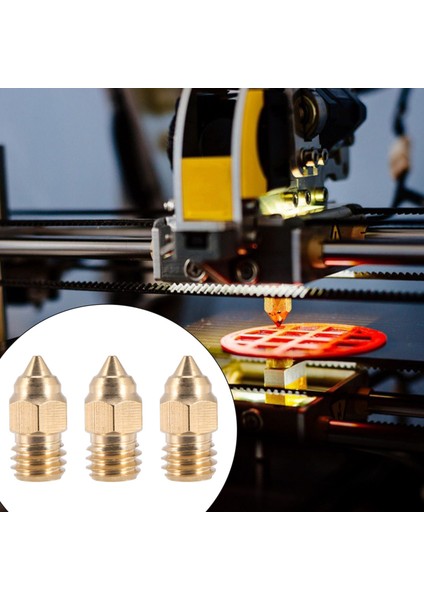 10 Adet Cr-6 Se 0.4 mm Meme Hotend Nozulları Crealıty Cr-10 V2 Cr-6 Se Ender-3 Ender-5 Serisi 3D Yazıcı Parçaları (Yurt Dışından)