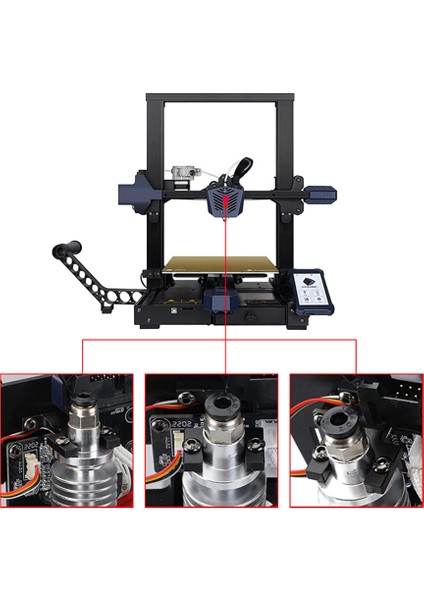 Vyper E Kobra Ekstruder Için 3D Yazıcı Aksesuarları Anycubic Sıcak Uç Montaj Bloğu Otomatik Tesviye (Yurt Dışından)