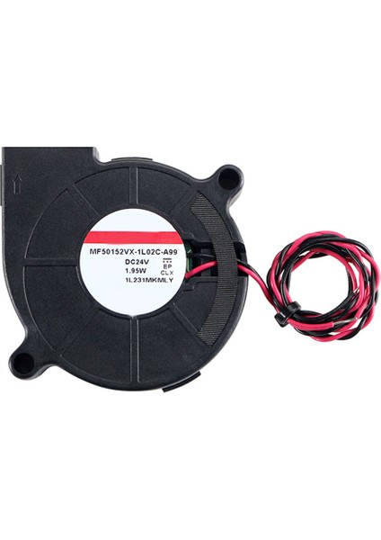 3D Yazıcı Üfleyici Fan 5015 24V 0.41A Çift Rulmanlı Fan Santrifüj Dc Soğutma Turbo Fan 3D Yazıcı Parçaları (Yurt Dışından)
