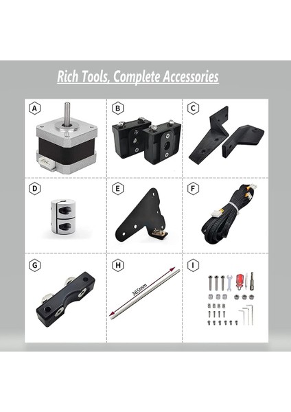 Ender 3 Için Çift Z Ekseni Yükseltme Kiti Kurşun Vidalı Step Motor Creality Ender 3 Için 3D Yazıcı Aksesuarları Parçaları (Yurt Dışından)