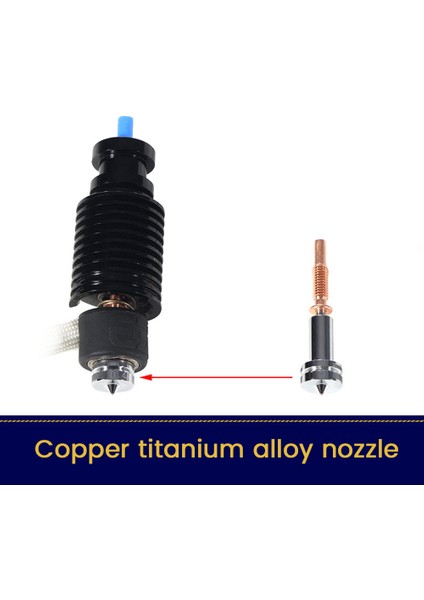 Revo Hotend 3D Yazıcı Parçaları Için Yedek Revo Altı Boğazlı Pirinç Nozul Entegre Hızlı Sökme (Yurt Dışından) modelleri