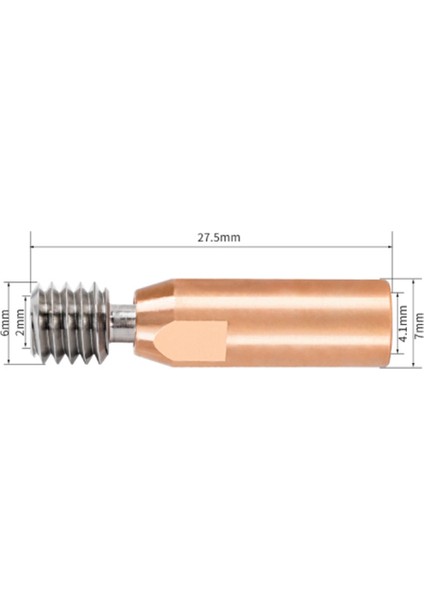 3D Yazıcı Için Ender 3 V2 Ender 5 CR-10S Pro Hotend Için Yumuşak Tüm Metal Bi-Metal CR10-CRAZY Isı Kırma Boğazı (Yurt Dışından)