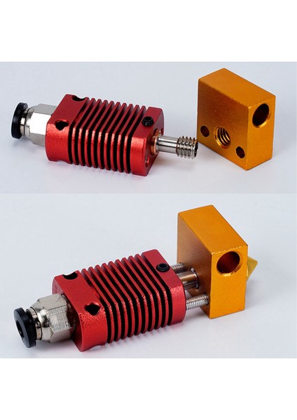 3D Yazıcı Için Ender 3 V2 Ender 5 CR-10S Pro Hotend Için Yumuşak Tüm Metal Bi-Metal CR10-CRAZY Isı Kırma Boğazı (Yurt Dışından)