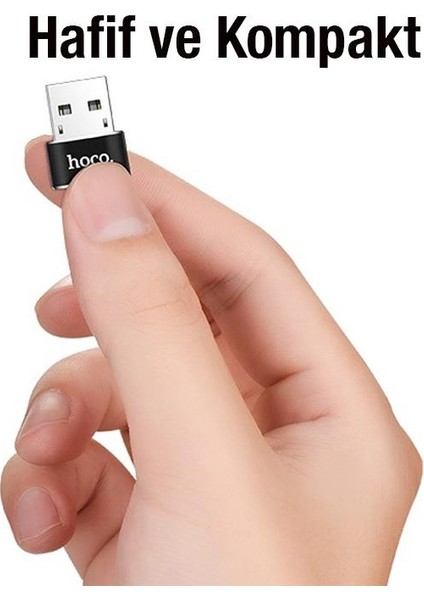 Hc Series Mini USB 2.0 To Type C Dönüştürücü, Typce Girişi USB Dönüştürücü Hızlı Veri Transferi