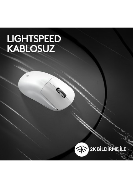 G PRO X SUPERLIGHT 2 Hafif HERO 2 Sensör 32.000 DPI LIGHTSPEED Kablosuz Oyuncu Mouse - Beyaz