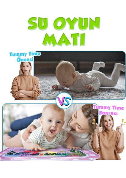 Tummy Time Su Oyun Matı - Bebekler Için Renkli Aktivite Matı modelleri