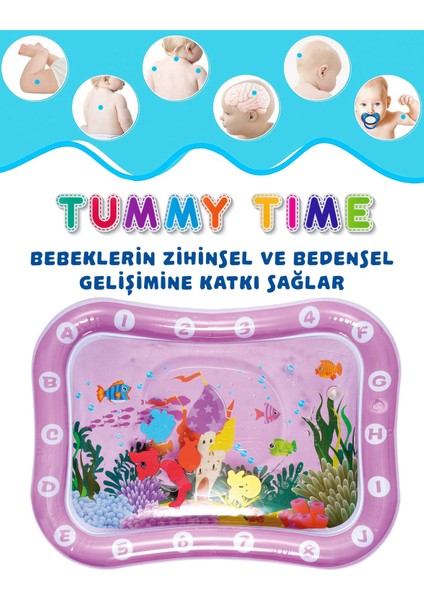 Tummy Time Su Oyun Matı - Bebekler Için Renkli Aktivite Matı indirimleri