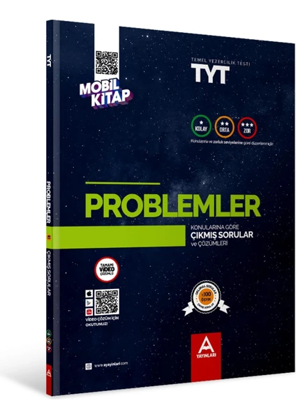 A Yayınları TYT Problem Konularına ve Zorluk Derecesine Göre Çıkmış Sorular