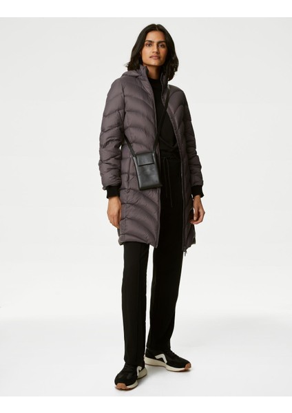 Marks & Spencer Feather&down Stormwear™ Kapüşonlu Puffer Şişme Mont